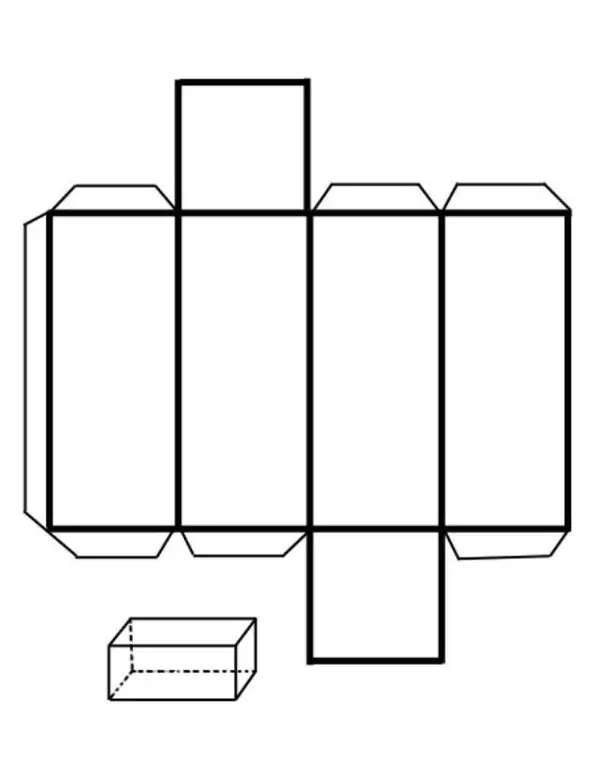 Development of a regular quadrangular prism