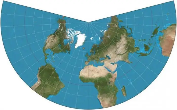 map projections, lawv hom thiab cov khoom