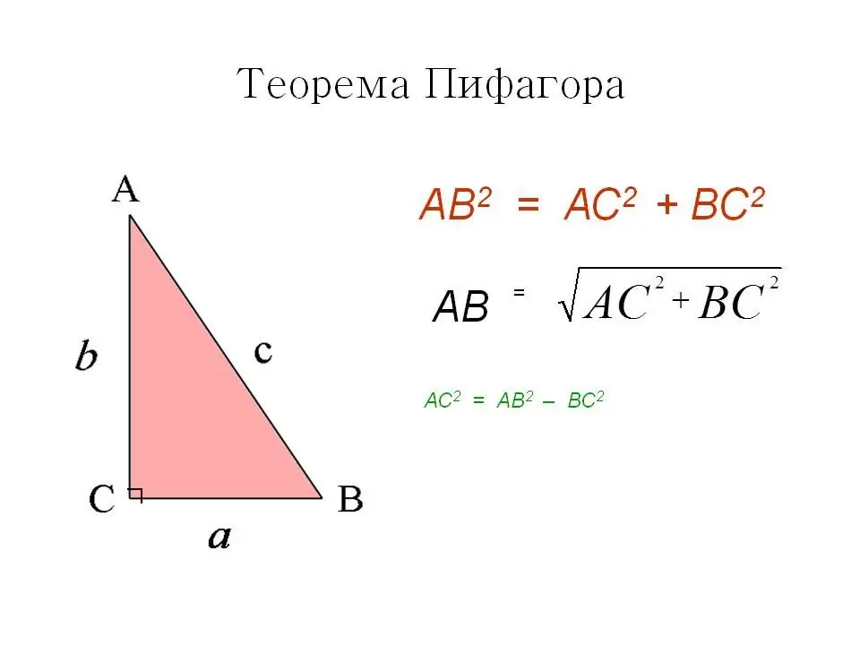 triangolo con formule