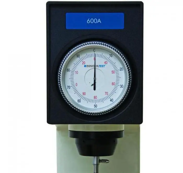 determination of the hardness of metals by the rockwell method