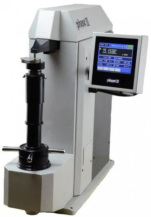 determination of the hardness of metals by the rockwell method