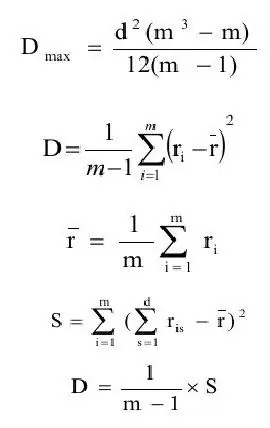 calcul du facteur de concordance