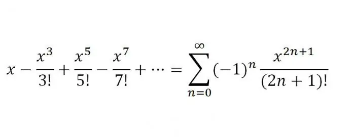 Baris untuk fungsi f(x)=sin x