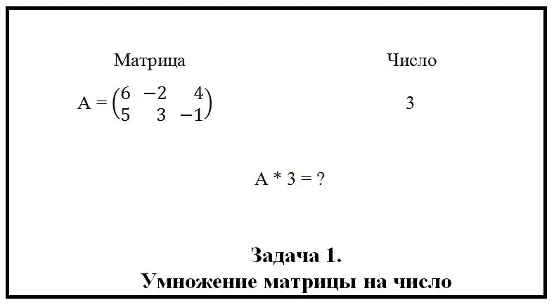 Het werkmatrices per getal