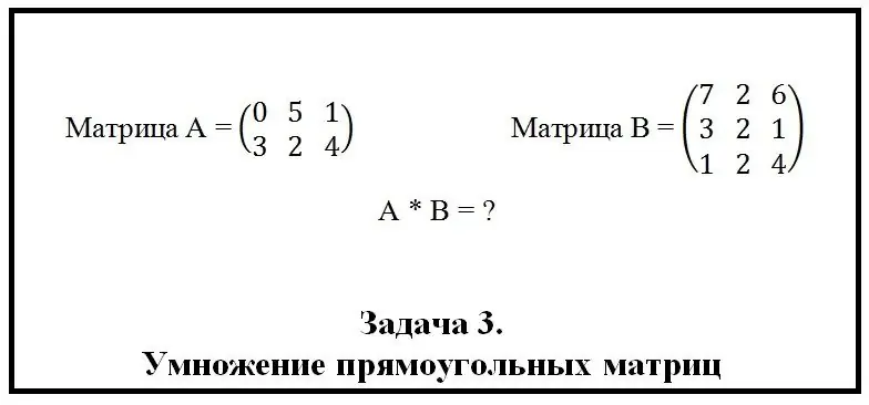 Multiplicación de matrices rectangulares