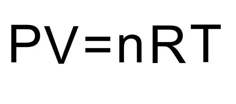 Ideal gas equation of state