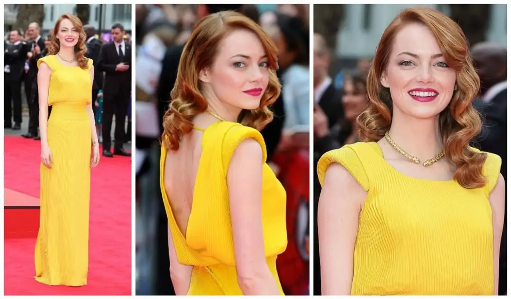 Emma Stone in kanarie