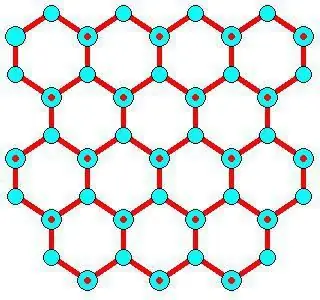 Dry ice crystal lattice