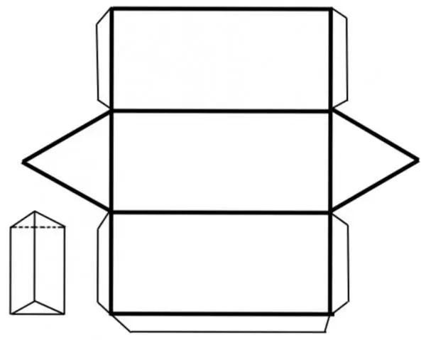 Dezvoltarea unei prisme regulate triunghiulare