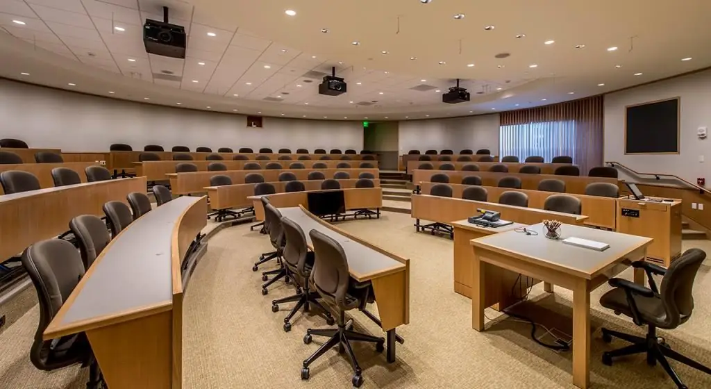 auditorium at Harvard Business School