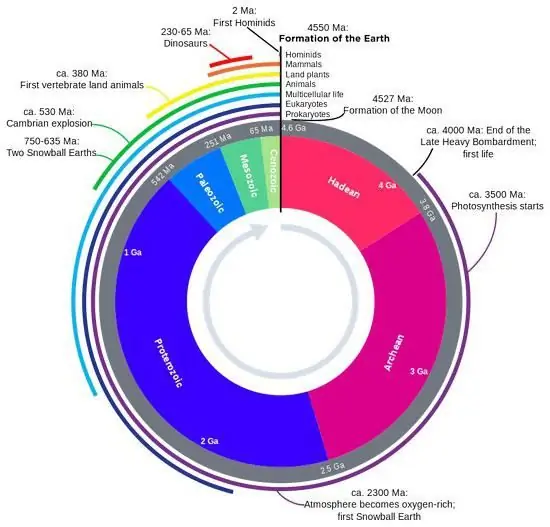 escala geocronológica estratigráfica