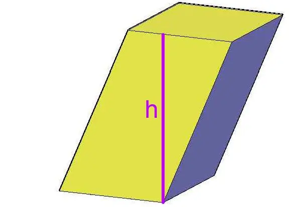 Prisma quadrangular inclinat