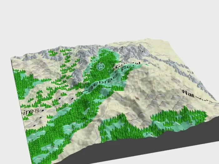 geologisk struktur og relieff