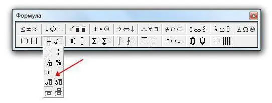 square root sign