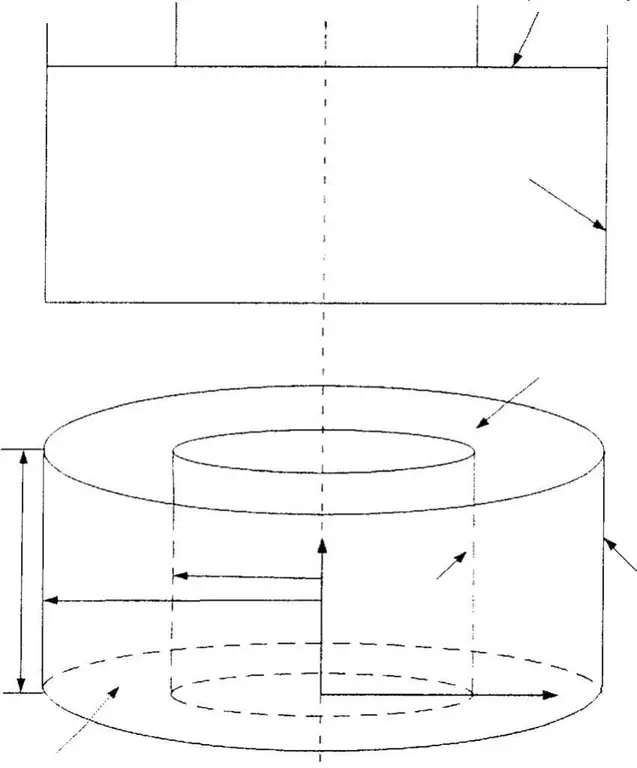 Structuur van een kolf met een kristal