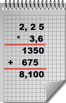 multiplier des nombres décimaux