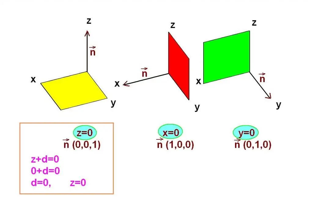 የቬክተር አውሮፕላኖች እና መመሪያዎች